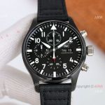 Swiss Replica IWC Chronograph Pilot's Spitfire A7750 Watch Solid Black